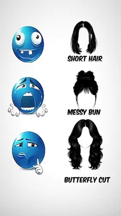 short hair messy bun