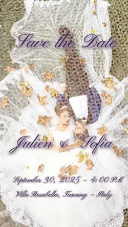 Save the Date Violet