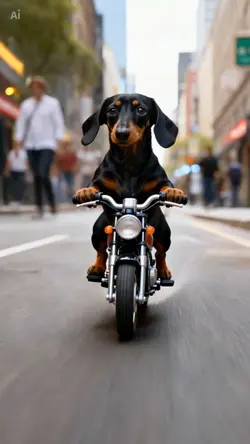 Pet biker cute