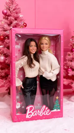 Christmas Barbie box