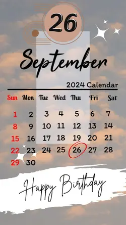 BRITHDAY 26 SEP 2024