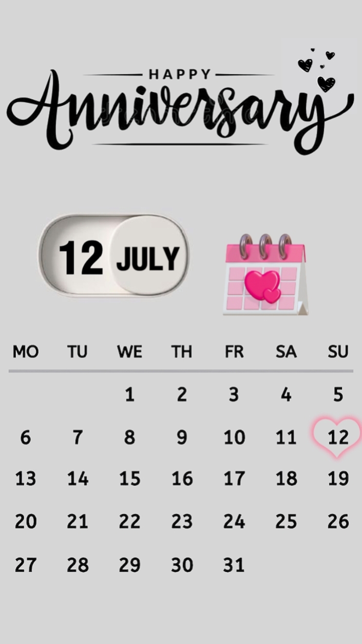 Anniversary 12 July
