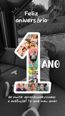 Feliz um ano filho 