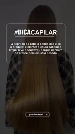 Dicas cabelos 