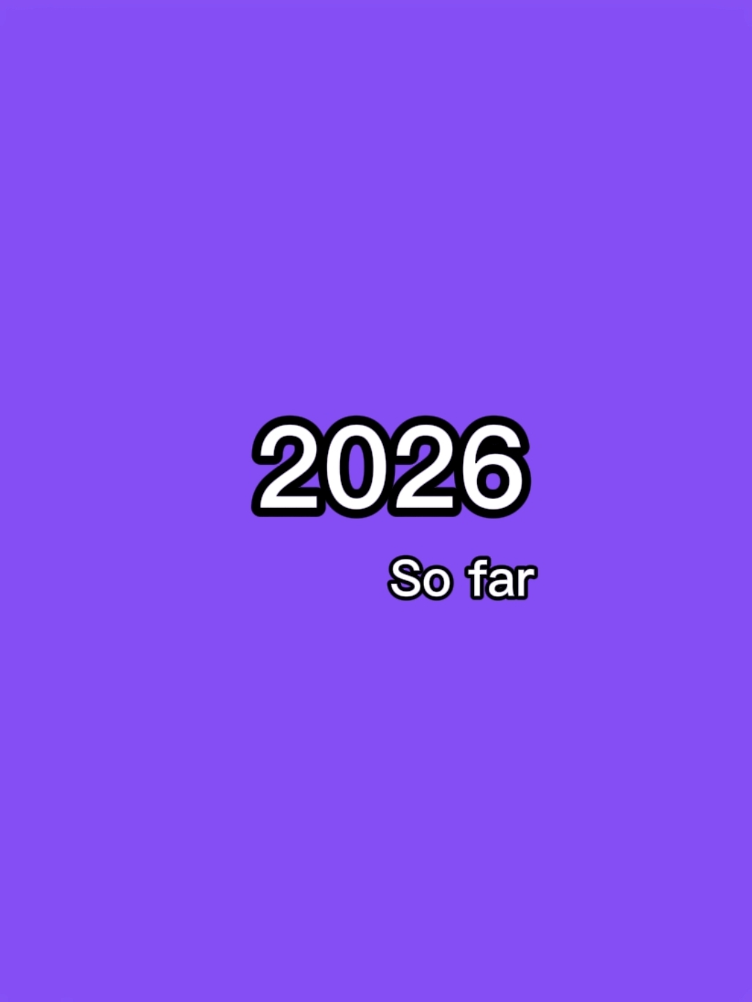 2026 sejauh ini