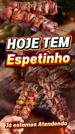 Espetinho na brasa