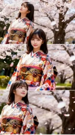 桜🌸と着物👘お花見AIです🌸