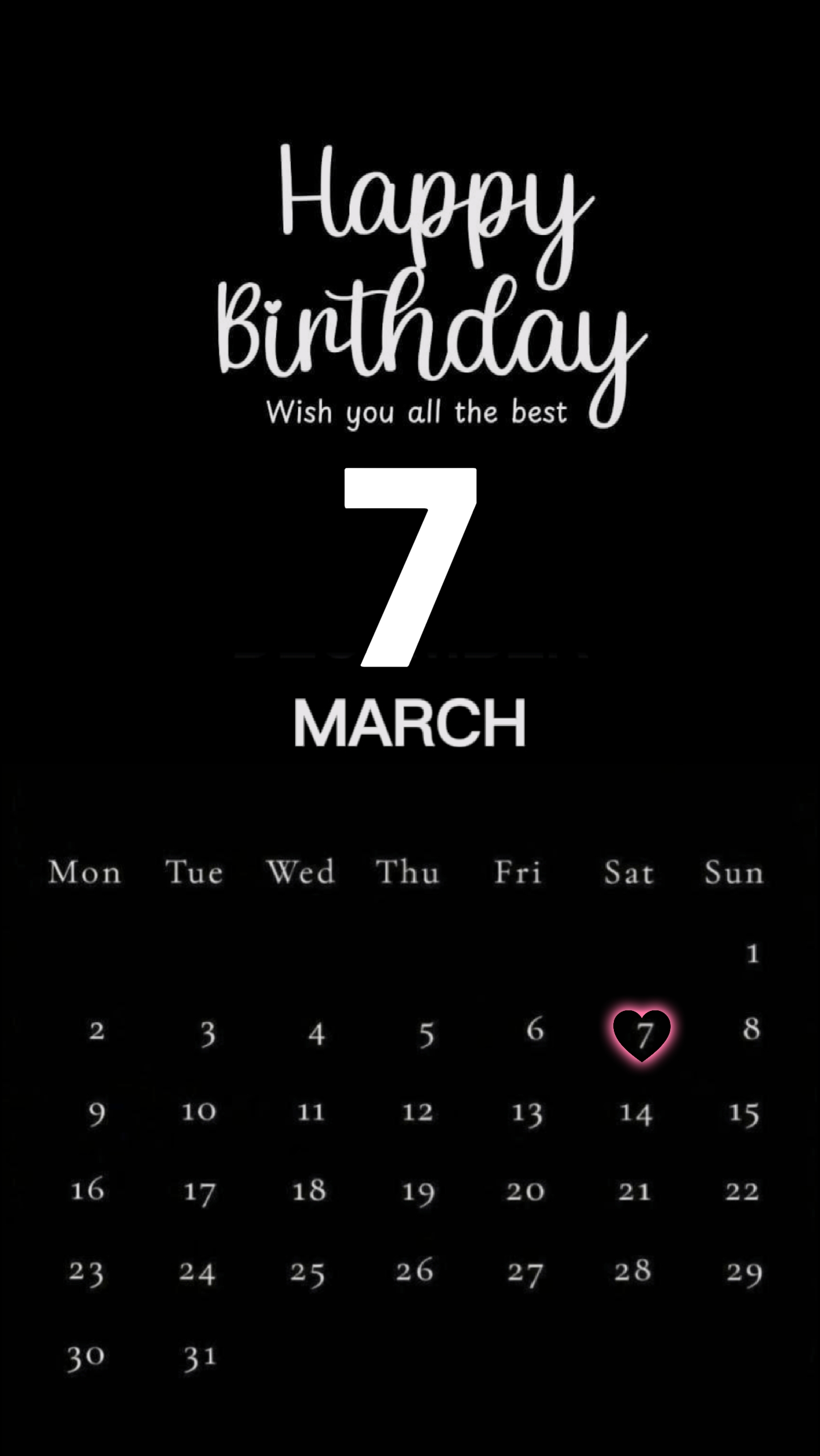 HBD 7 MARS 