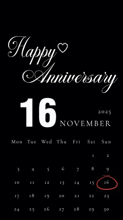Anniv 16 November 