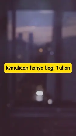 kemuliaan hanya bagi