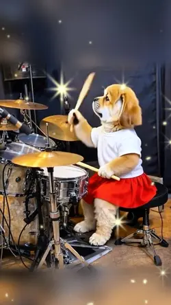 ワンちゃんのドラム