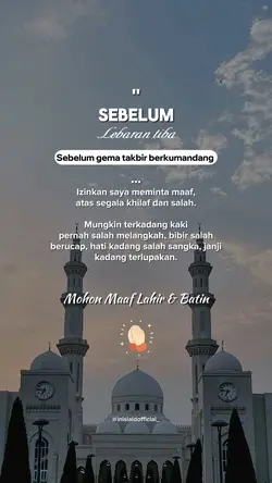 sebelum lebaran tiba