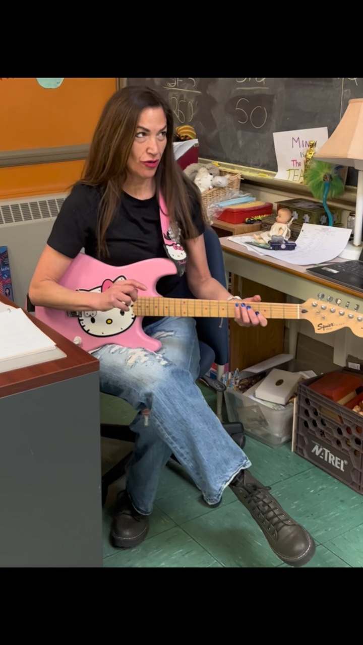 Rocking out solo 