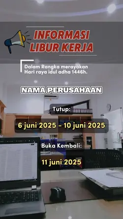 infomasi libur kerja