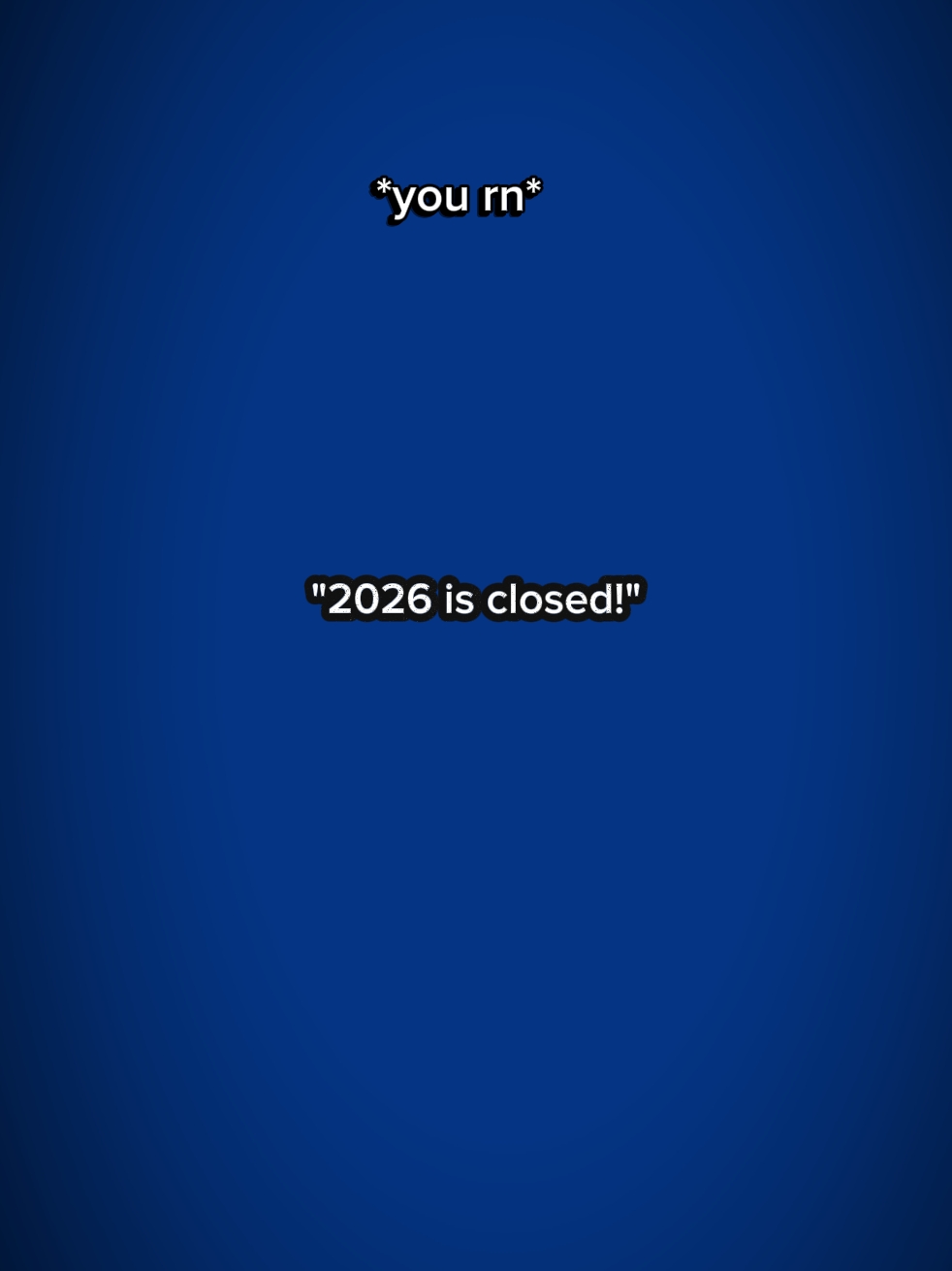 2026 ist geschlossen