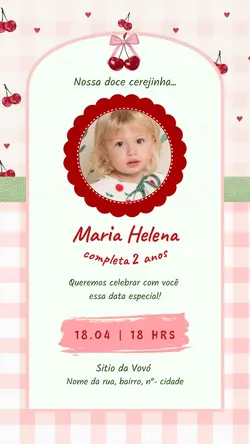 Convite Cerejinha 