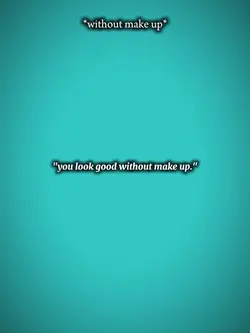 with/without make up