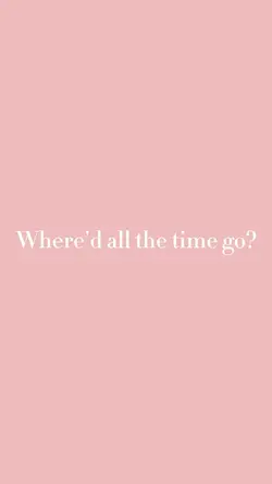 Where’d all the time