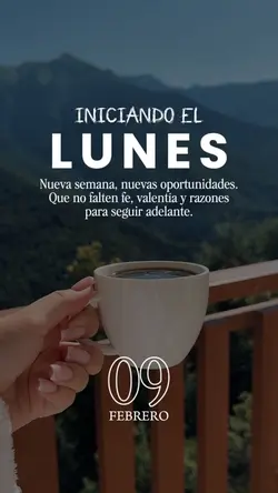 Iniciando Lunes 