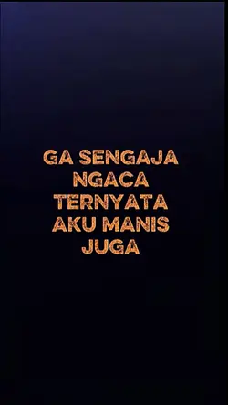 GA SENGAJA NGACA