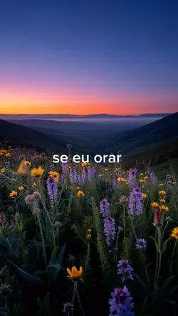se eu orar..
