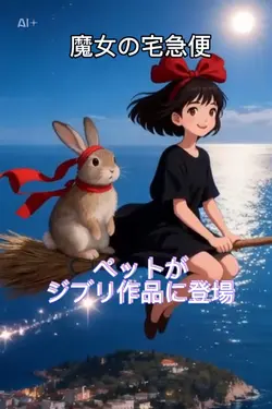 魔女の宅急便ペットがジブリに