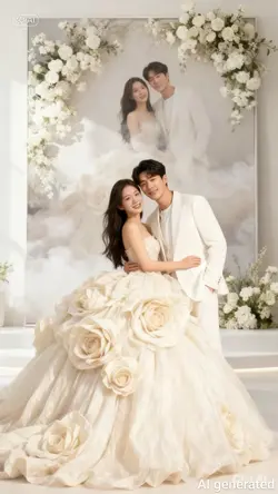 Tranh ghép dâu rể