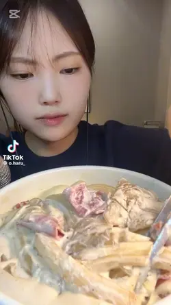 오하루님 새우크림 먹방 나누미