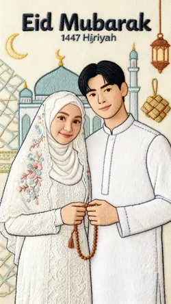 Couple eid Mubarak