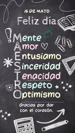 Feliz Día Maestro