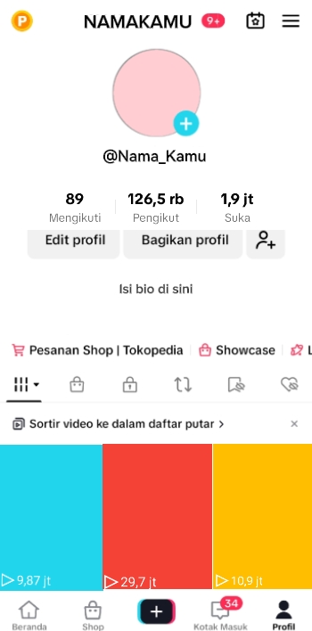 Gefälschtes Profil Tiktok 