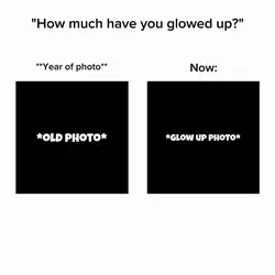 Glow up comparison!
