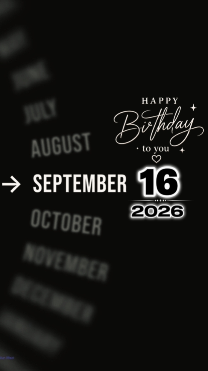 Brthdy Septmber 16th