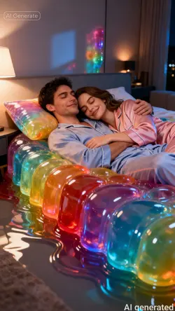 Couple in Jelly Bed