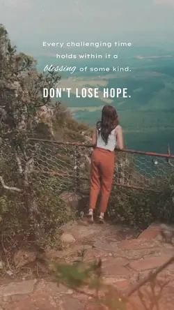 Don't lose hope