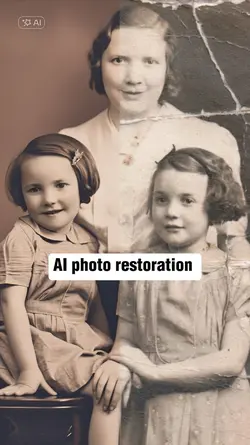 AI photo restoration