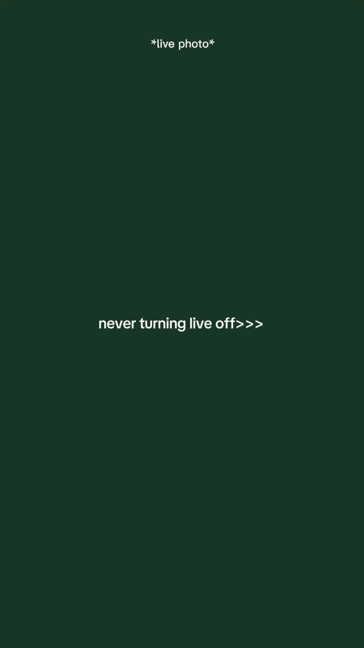 Never turning liveof