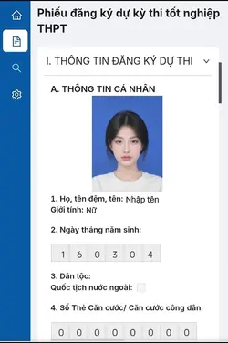 Phiếu đăng ký dự kỳ