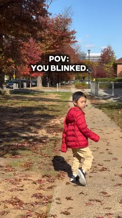 POV: you blinked.