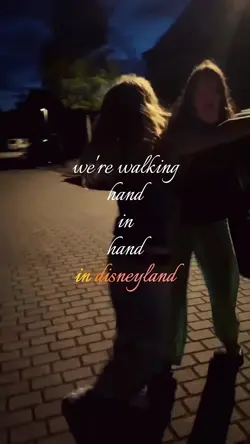we are walking hand