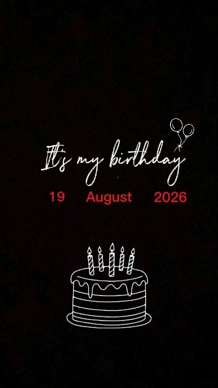 ITS MY BIRTHDAY 