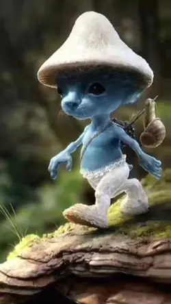 meme smurf cat