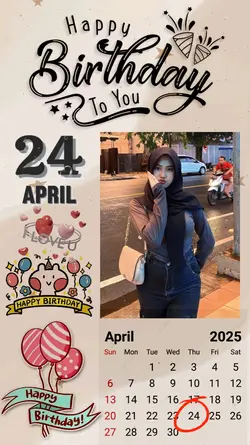 24 April Brithday 