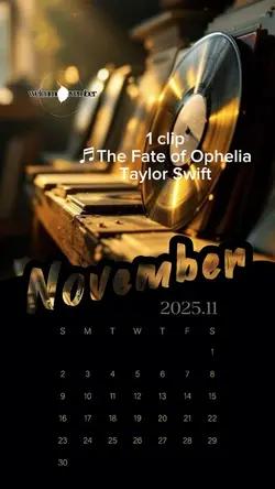 11月calendar(black)