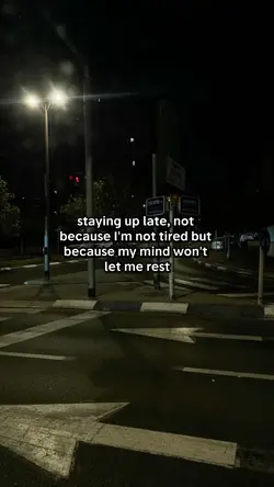staying up late