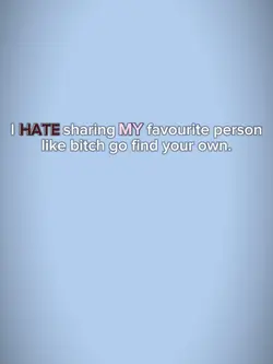 Whats mine is mine.