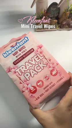 Mini travel wipes