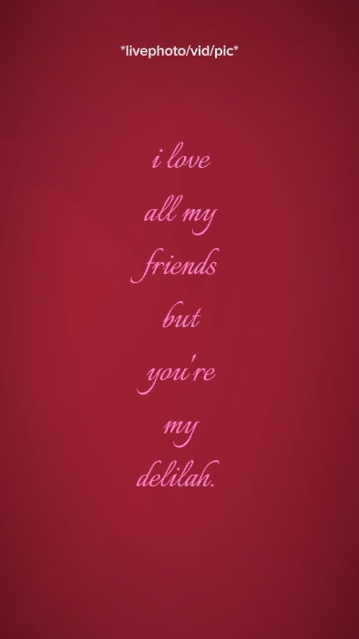 I love all my friend