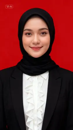 pas foto latar merah