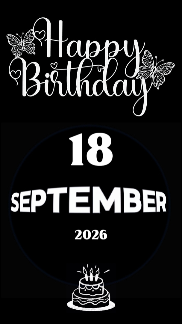 HBD 18 september